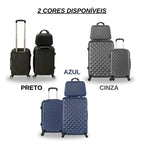 Kit de Malas de Viagem 3 Peças (Regulamentadas ANAC)