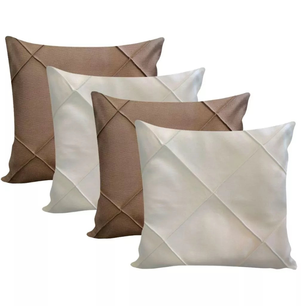 Kit 04 Almofadas Cheias em  Suede Drapeada  45×45 cm